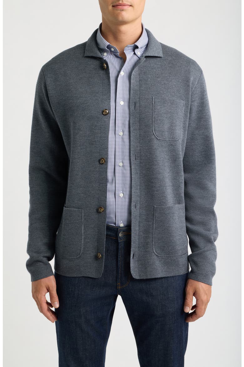 Autumn Crest Sweater Chore Coat, Main, color, CHARCOAL