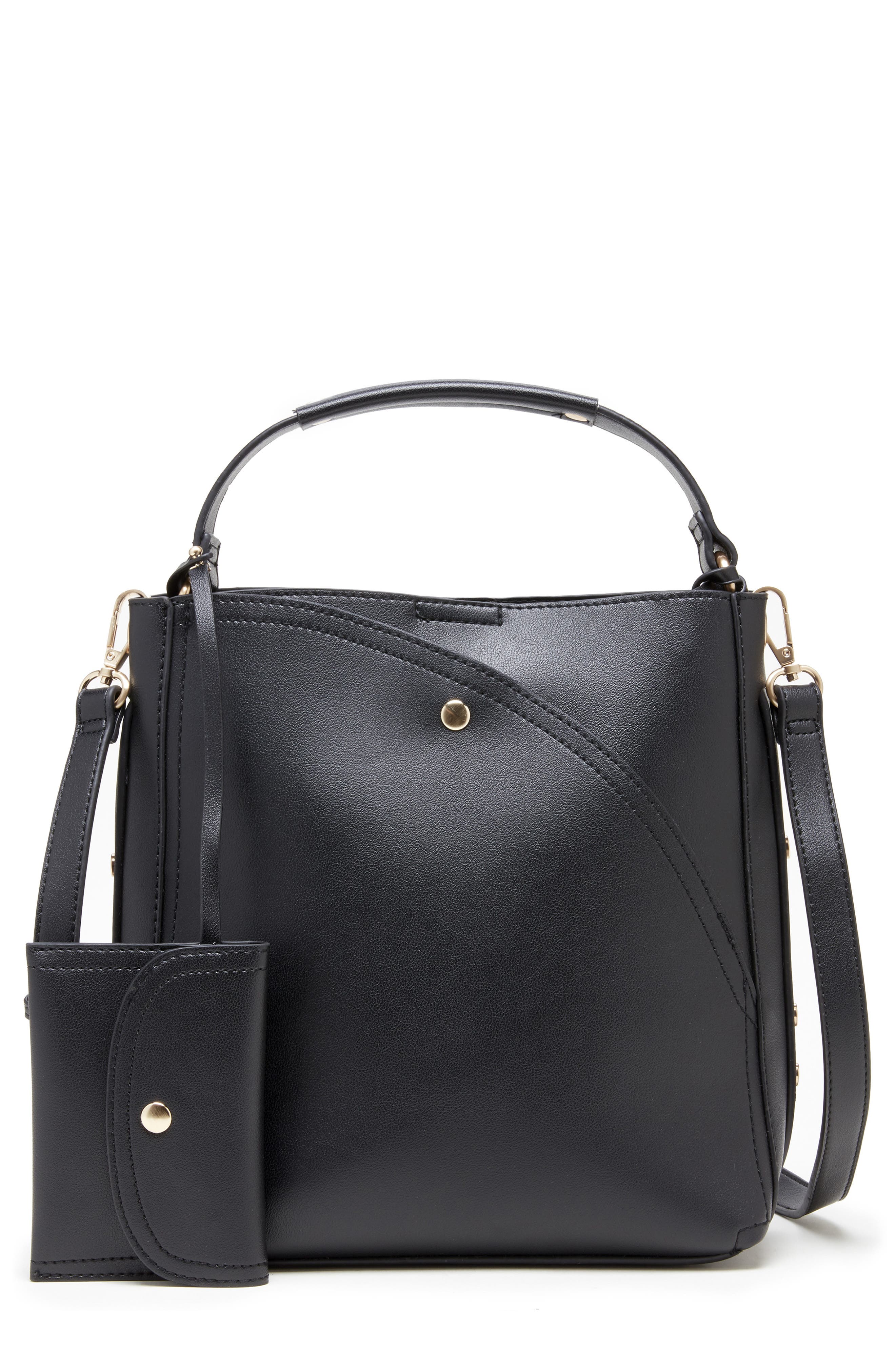 Sole Society Hingi Faux Leather Shoulder Bag, Main, color, 