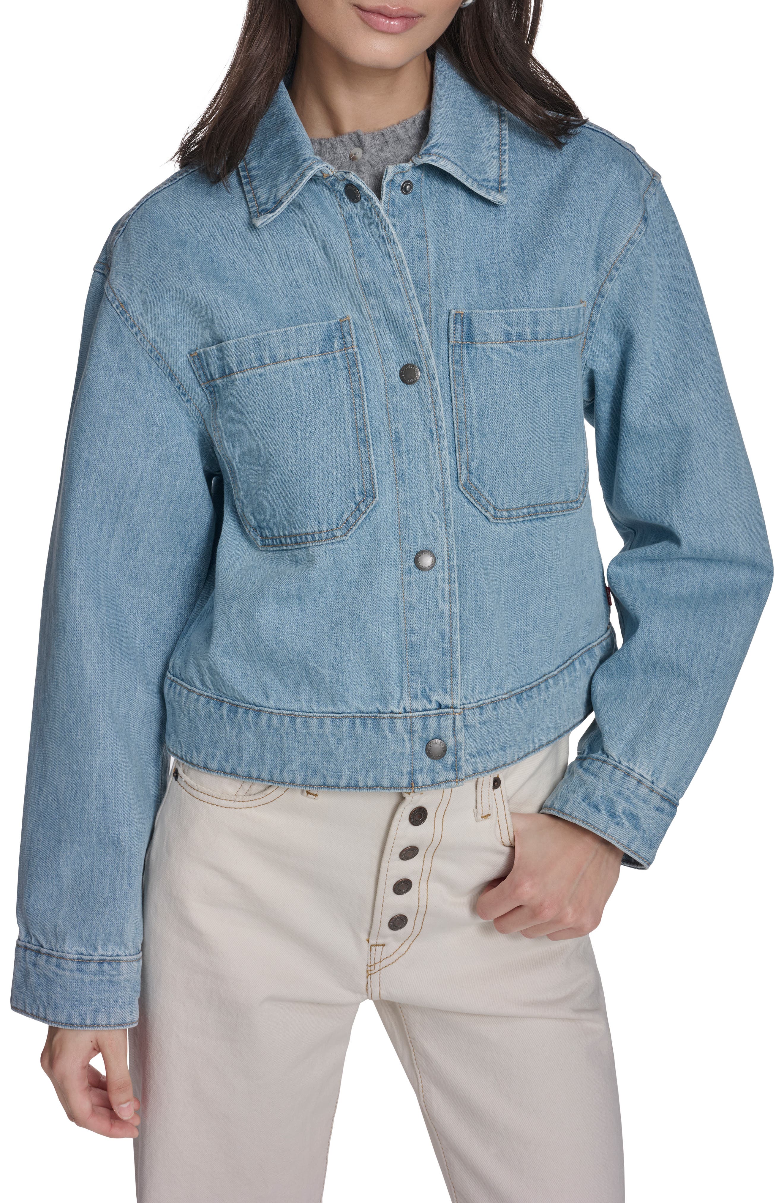 Floral Print Shirt Jacket - image 3