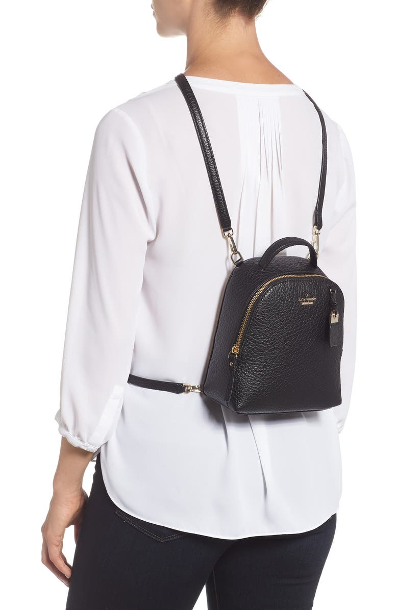 Kate Spade New York carter street - mini caden leather backpack, Alternate, color,