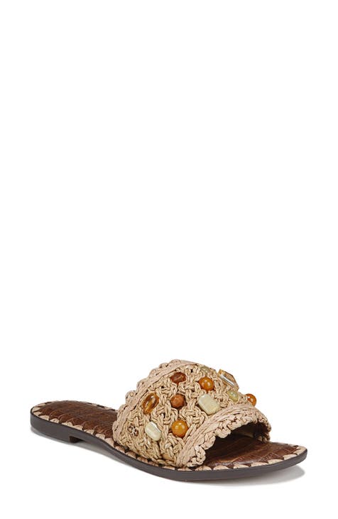 Graciela Beaded Slide Sandal (Women)