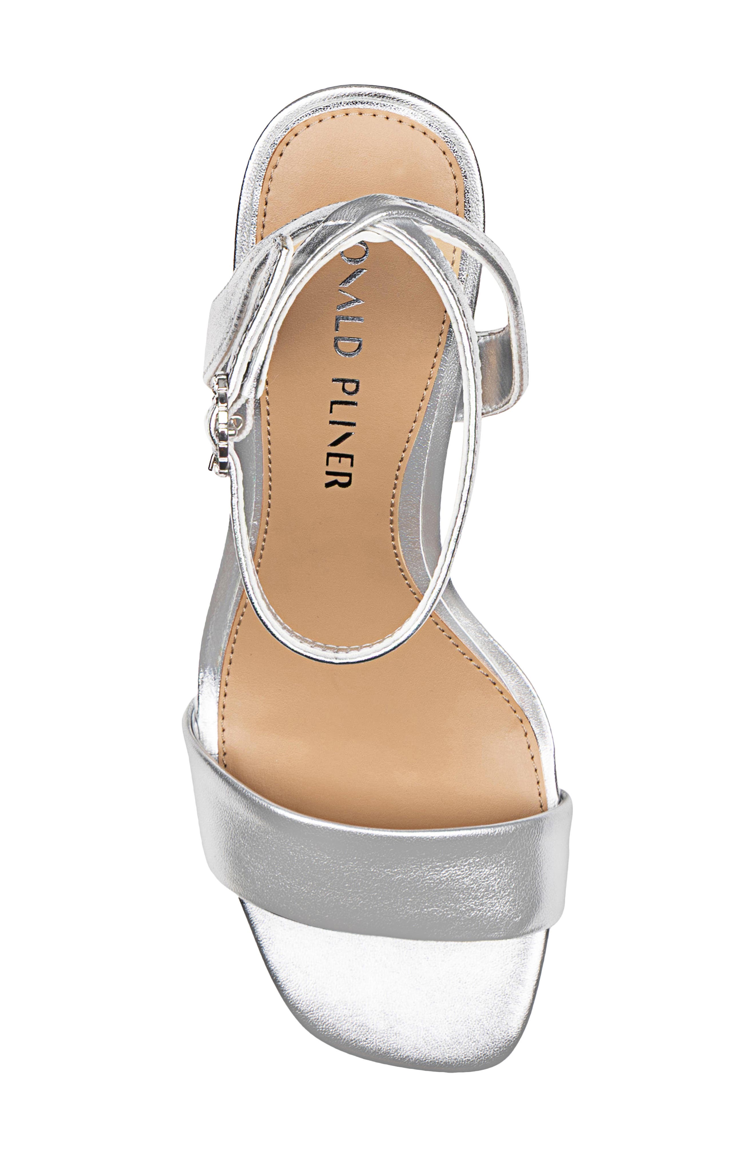 Donald Pliner Ankle Strap Sandal, Alternate, color, Silver