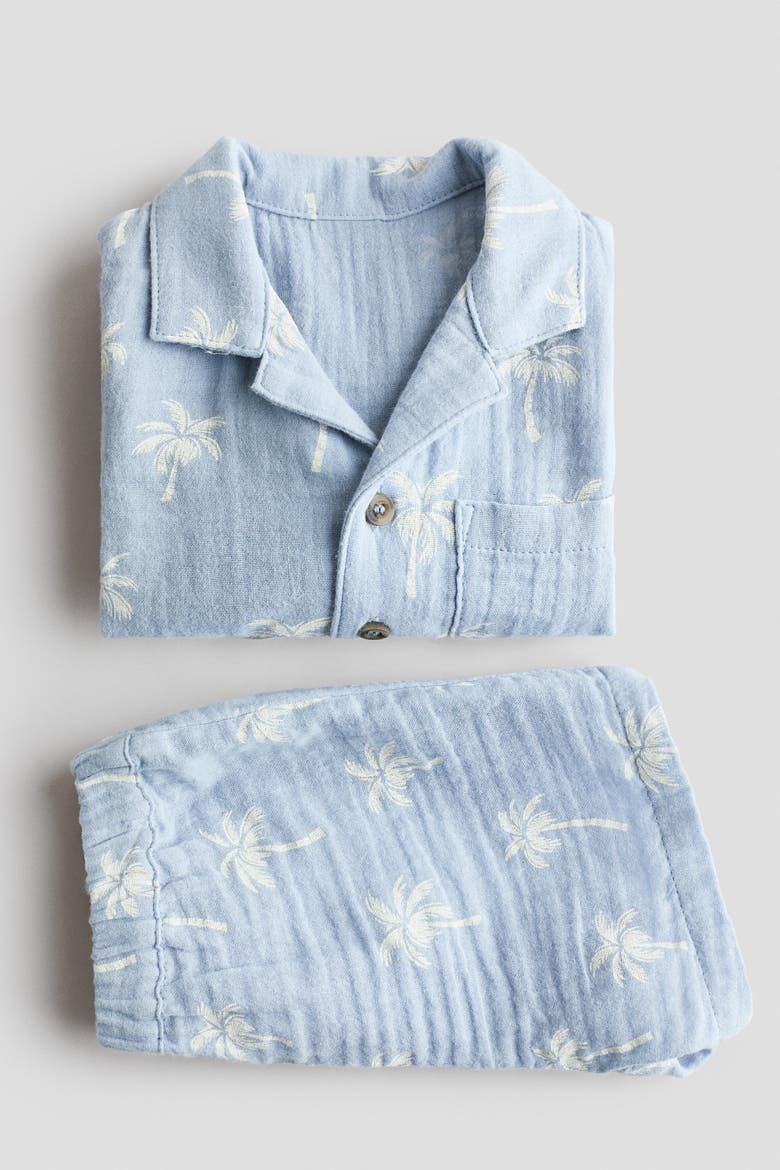 2-piece Set, Alternate, color, Light blue/palm trees