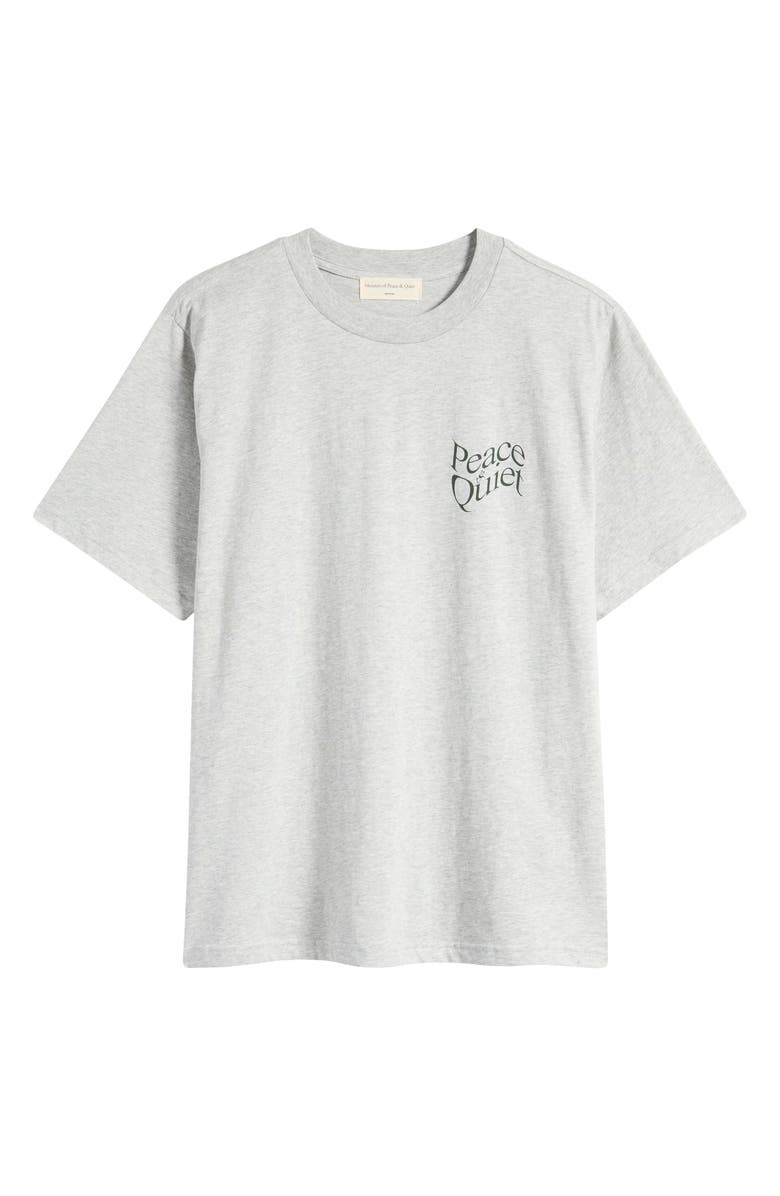 Museum of Peace & Quiet Warped Logo Graphic T-Shirt, Alternate, color, 