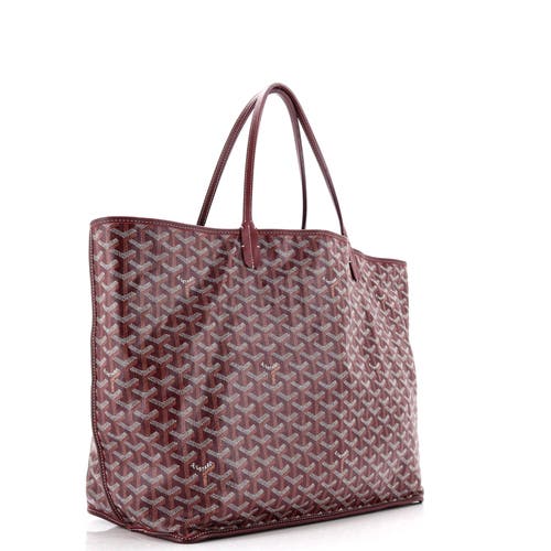 Pre-owned Goyard  Goyard Anjou Reversible Tote Coated Canvas Gm In Red