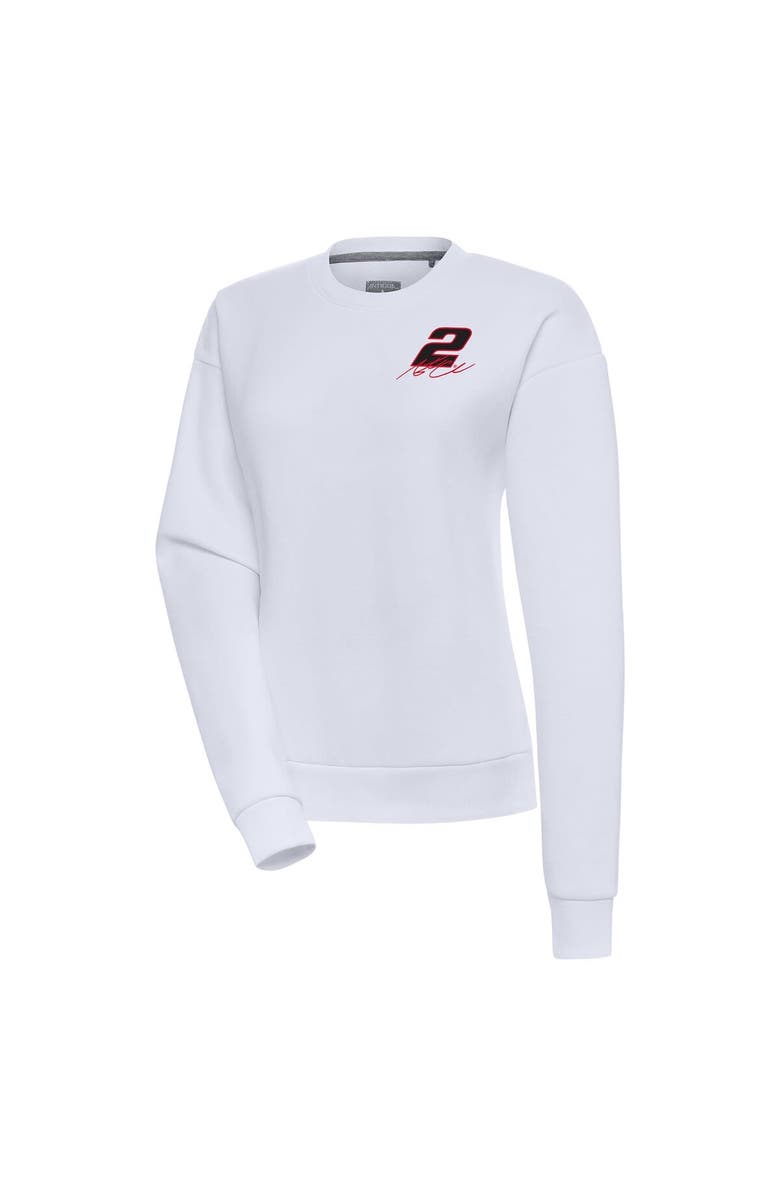 ANTIGUA Women's Antigua White Austin Cindric Victory Pullover Sweatshirt, Alternate, color, White