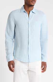 Linen Long Sleeve Button-Down Shirt