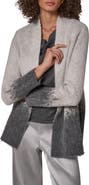 Donna Karan New York Ombre Shawl Neck Cardigan