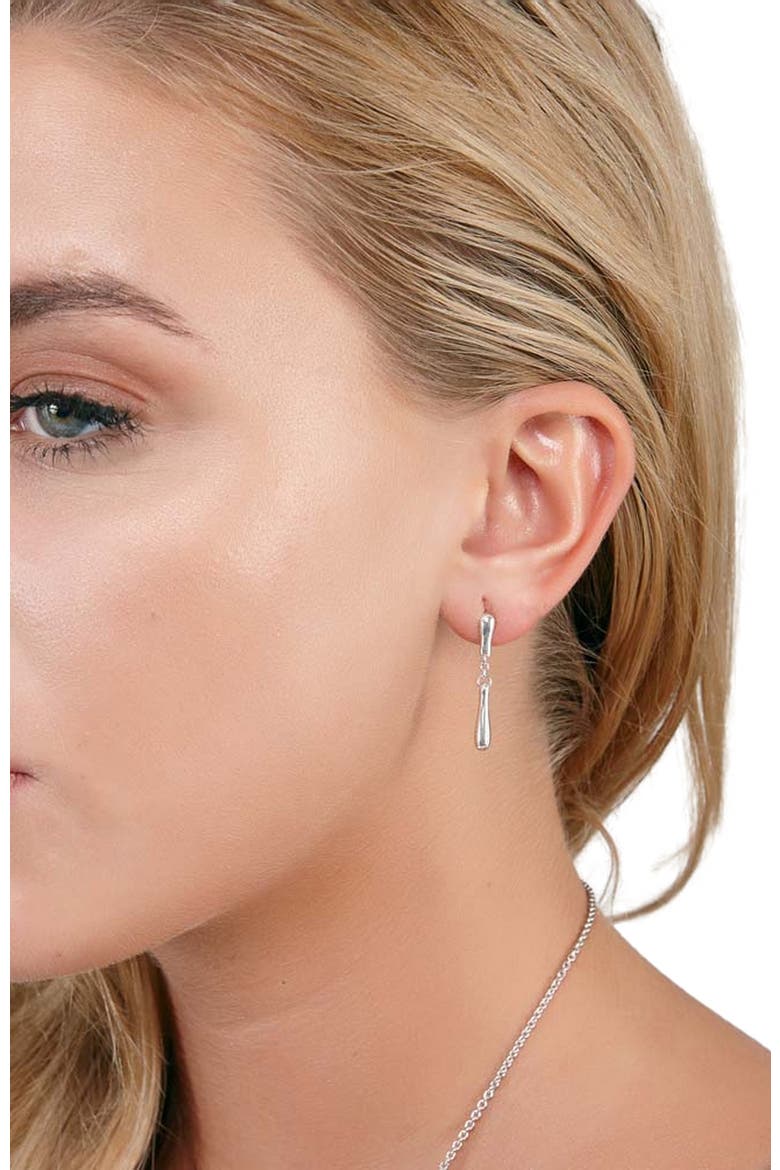 Falling Drop Earrings, Alternate, color, Sterling Silver
