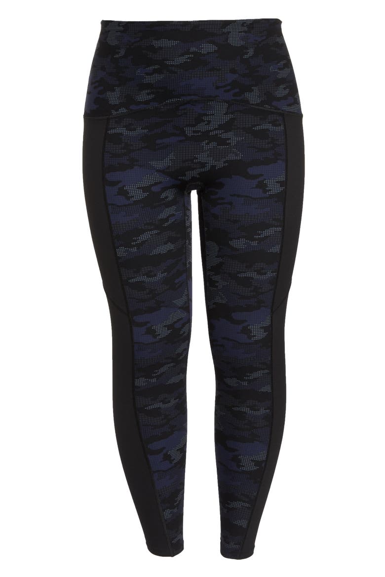 Print Active Leggings, Alternate, color, GEO BLUE CAMO