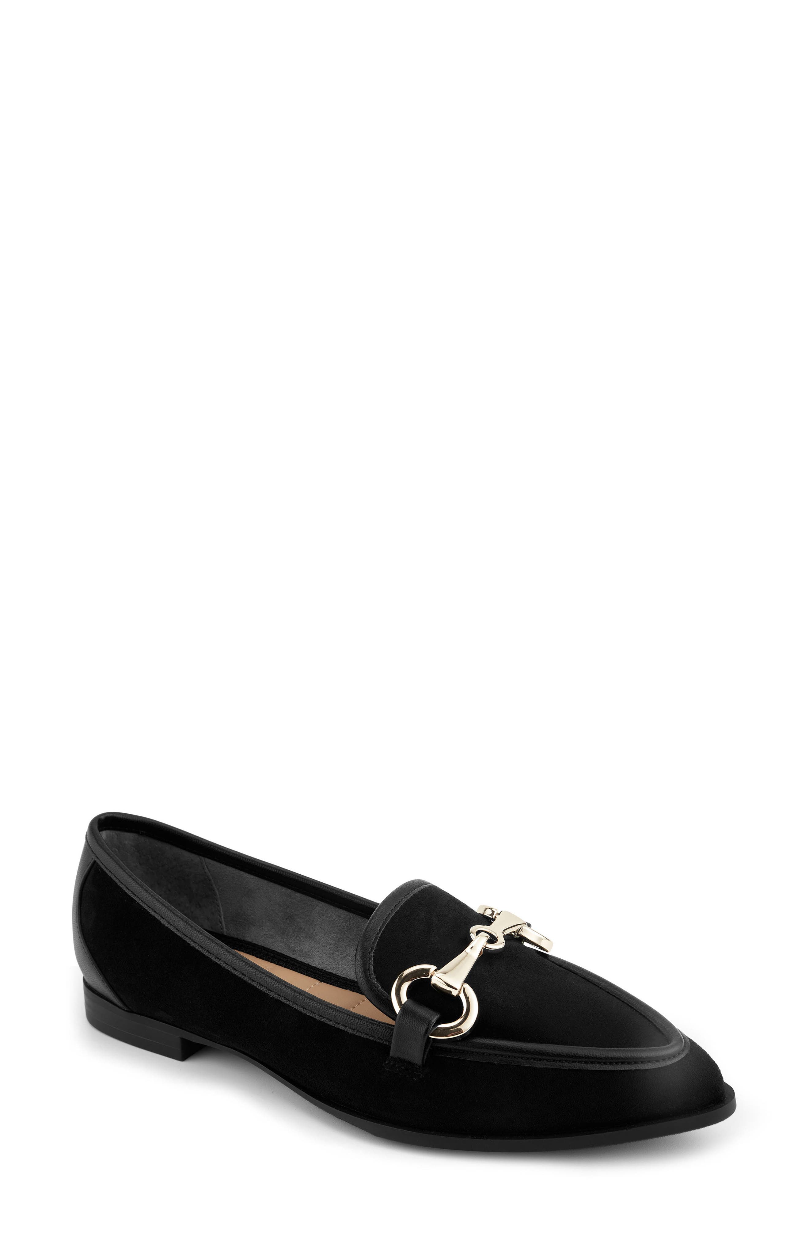 Kadie Bit Loafer, Main, color, BLACK