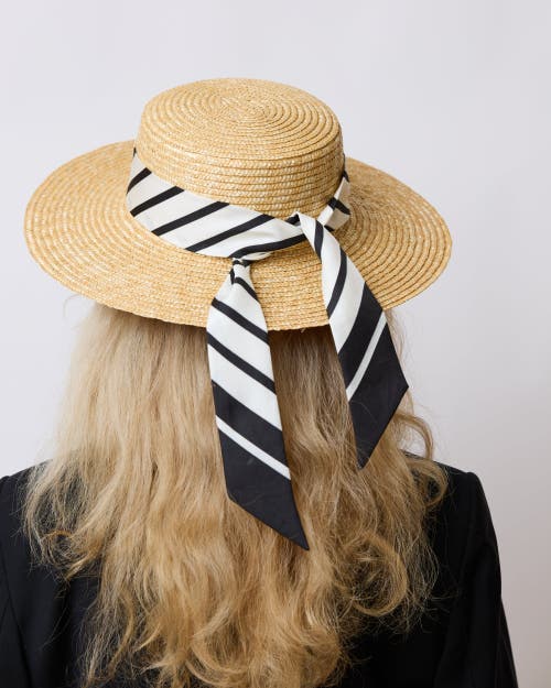 Lost Pattern Nyc "la Mariniere" Silk Skinny Scarf In Multi