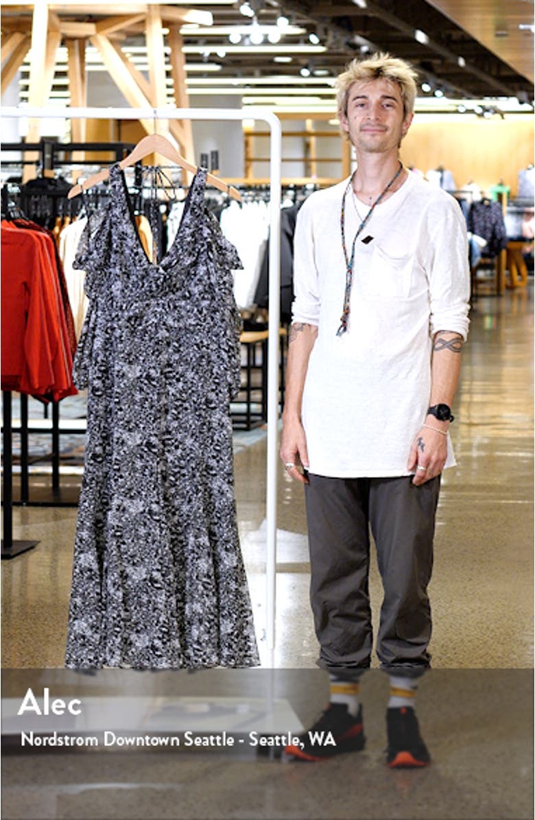 Rayna Floral Cold Shoulder A-Line Dress, sales video thumbnail