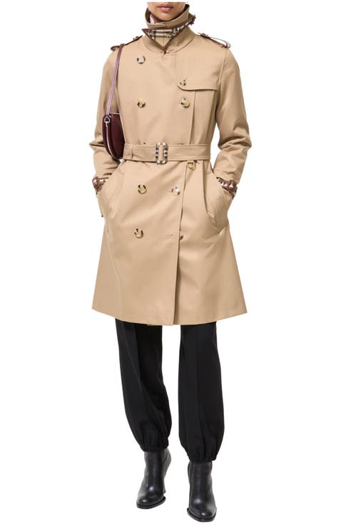 Mid-length Gabardine Kensington Trench Coat