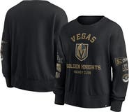 FANATICS Women's Fanatics Black Vegas Golden Knights Go Team Pullover Sweatshirt