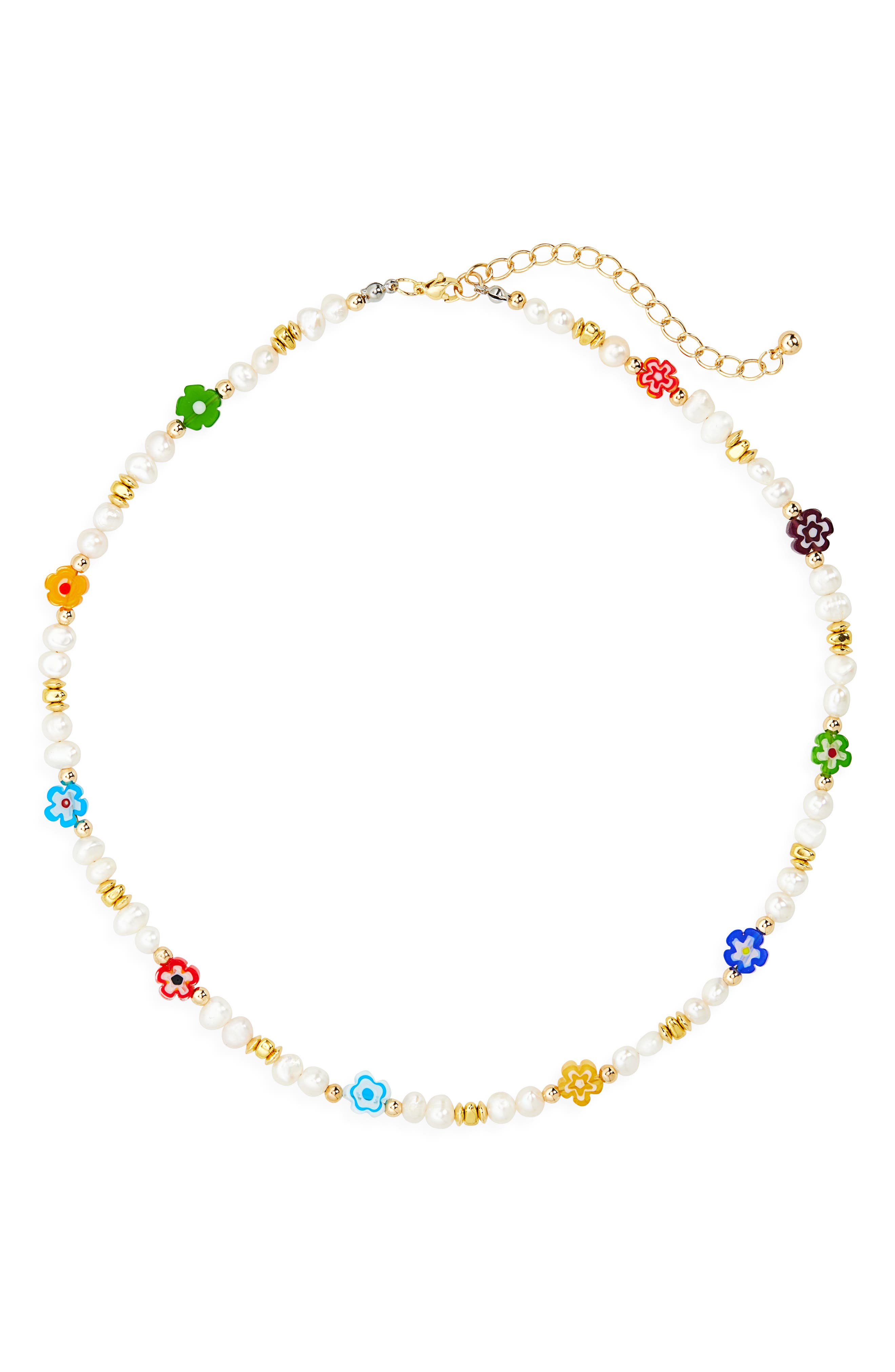EYE CANDY LOS ANGELES Milliefiori Bead Necklace