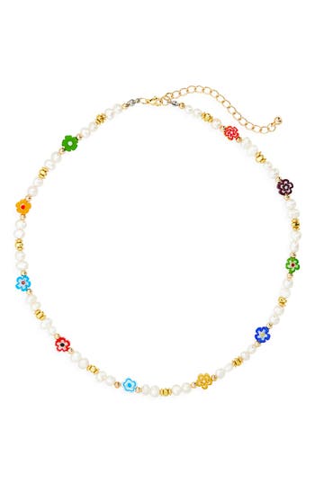 Eye Candy Los Angeles Milliefiori Bead Necklace
