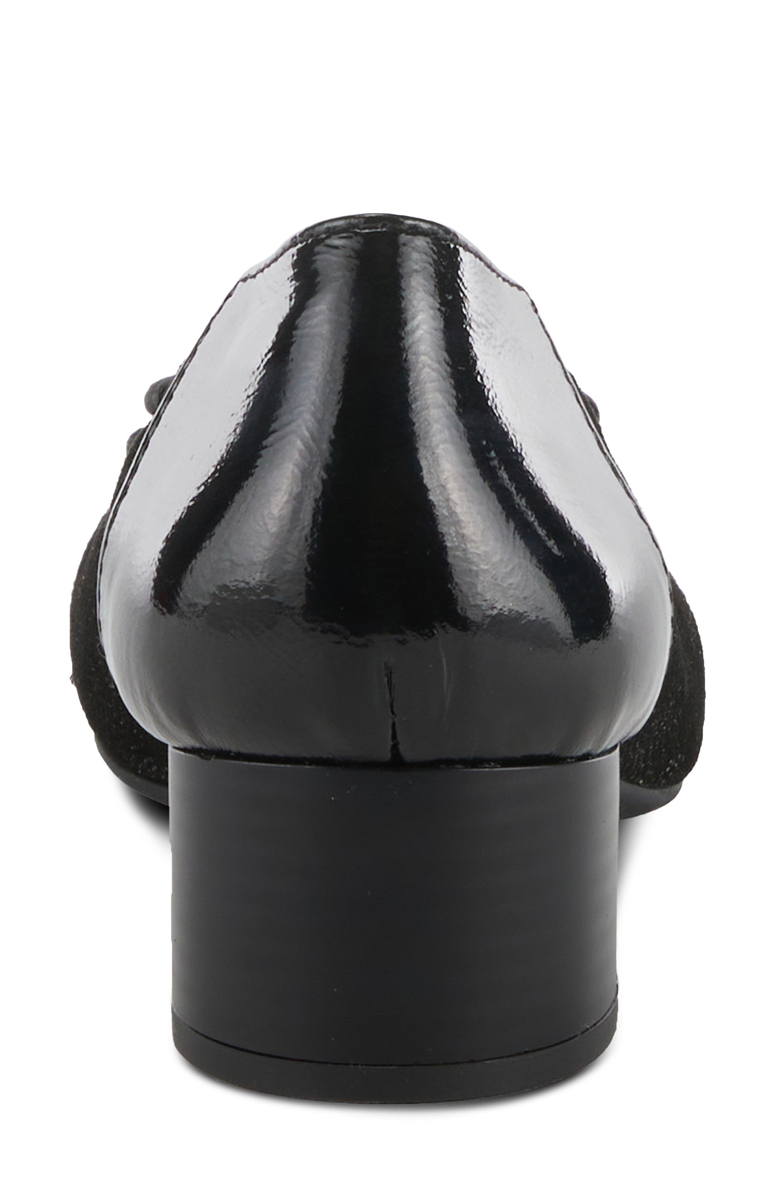 Spring Step Paulette Bow Pump, Alternate, color, Black Patent