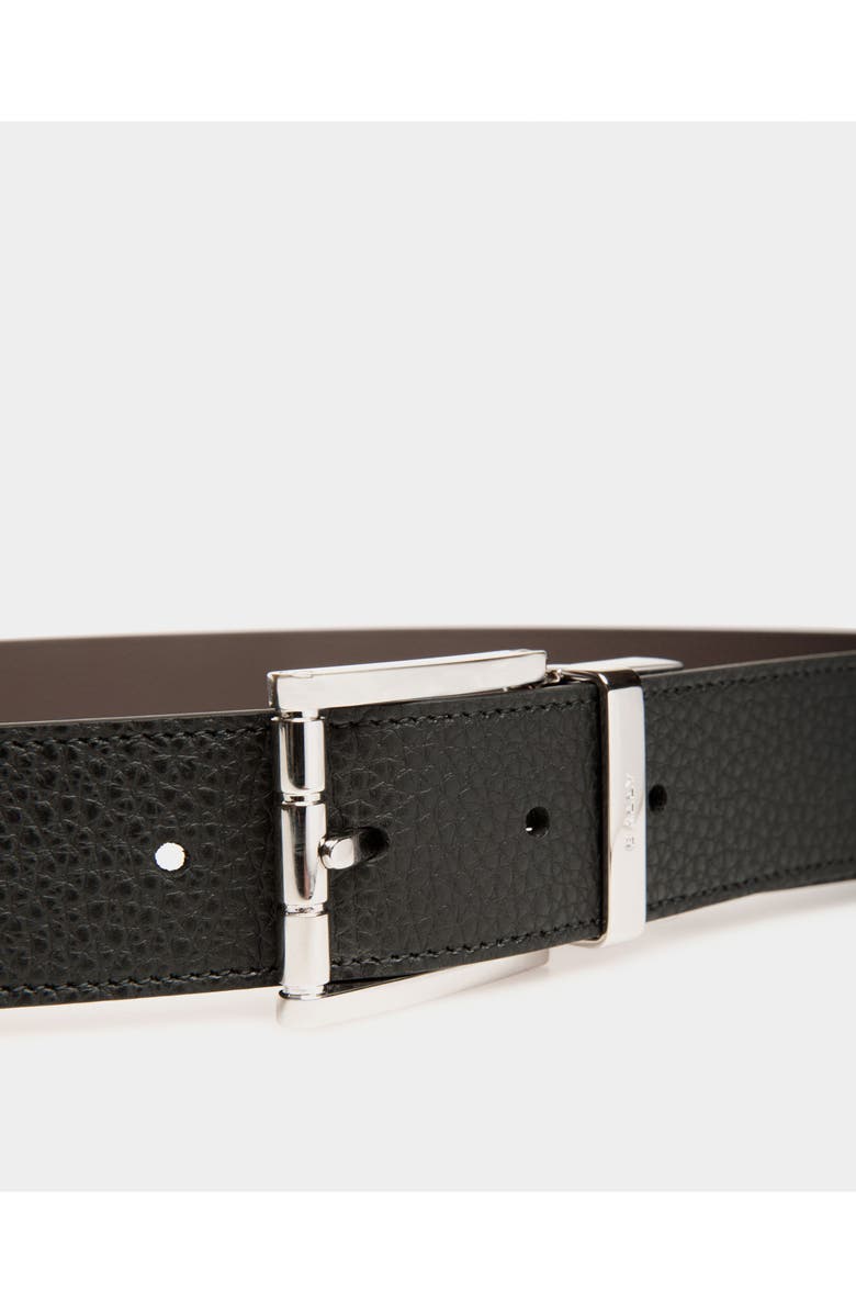 Bally Astory 35mm Reversible And Adjustable Belt In Bovine Leather, Alternate, color, Black/Ebano+Pal