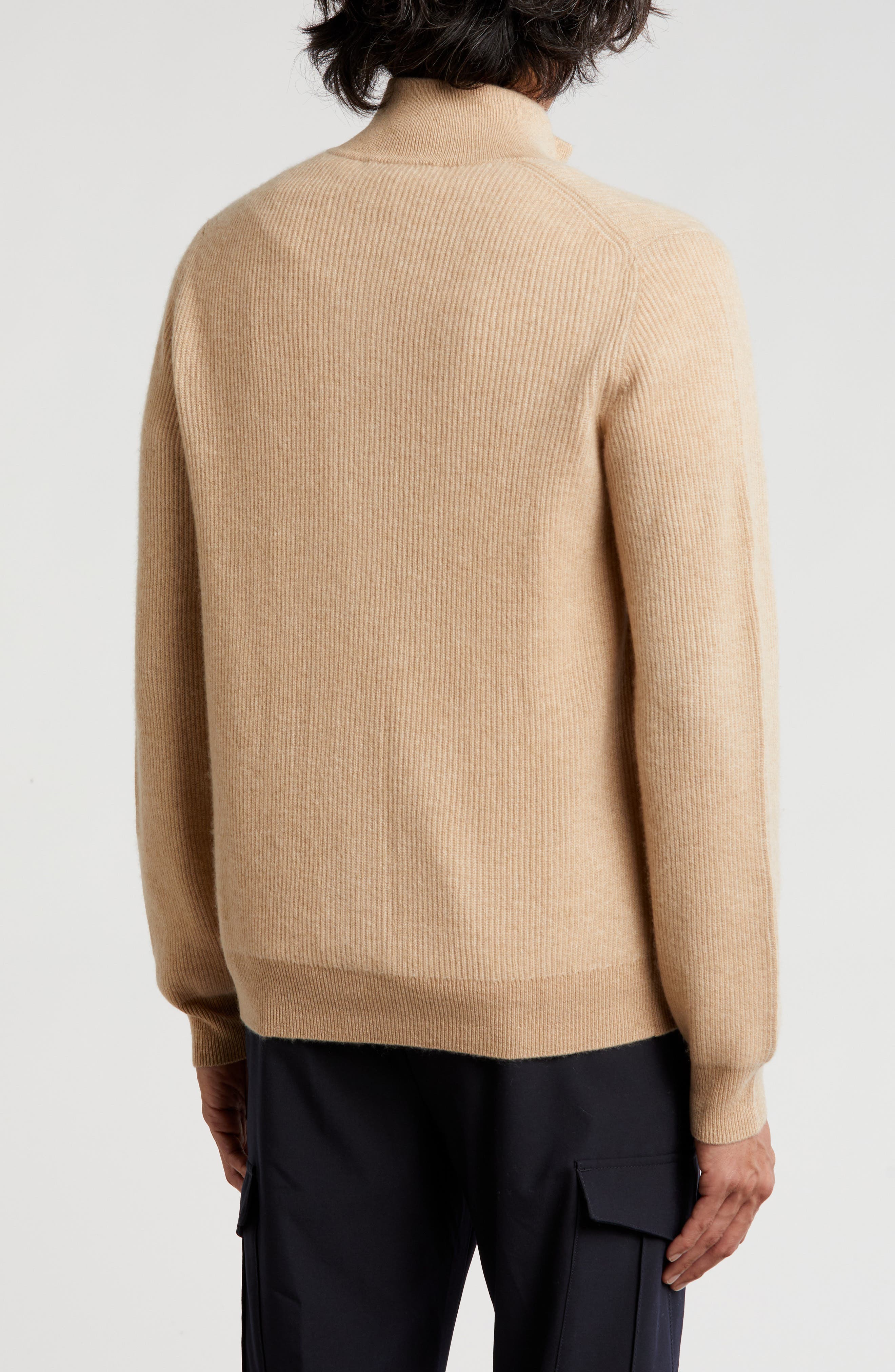 Rib Cashmere Zip Jacket - image 4