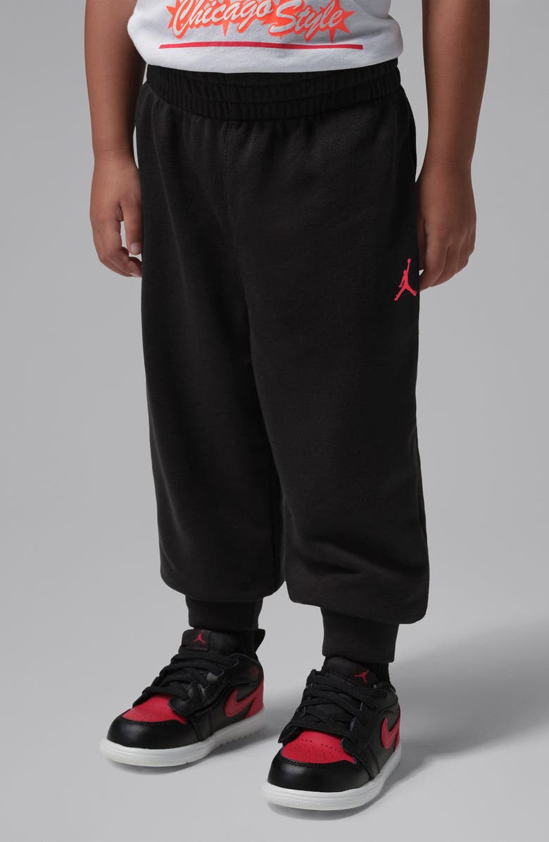 Jordan Kids' MJ Hoodie & Joggers Set, Alternate, color, Off Noir