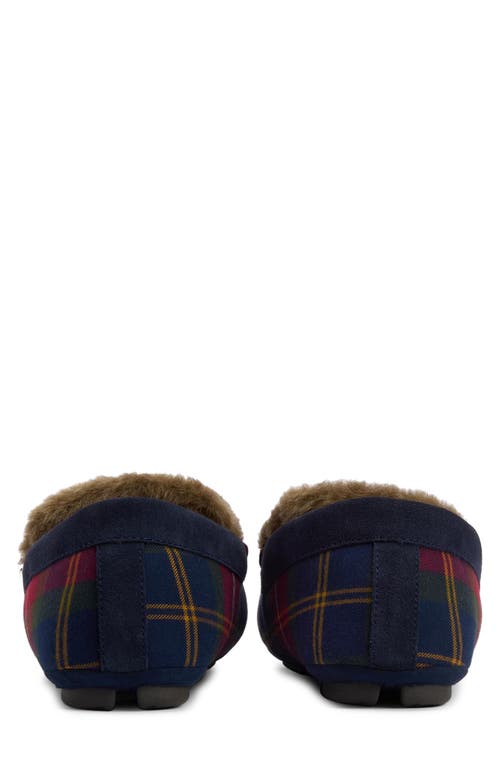 Barbour Monty Faux Fur Lined Slipper In Multi
