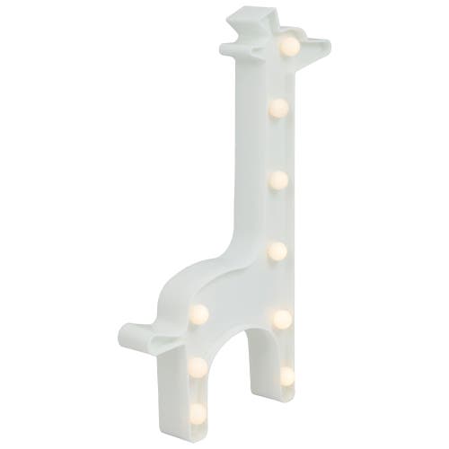Northlight 11.5" Led Lighted White Giraffe Marquee Sign In White