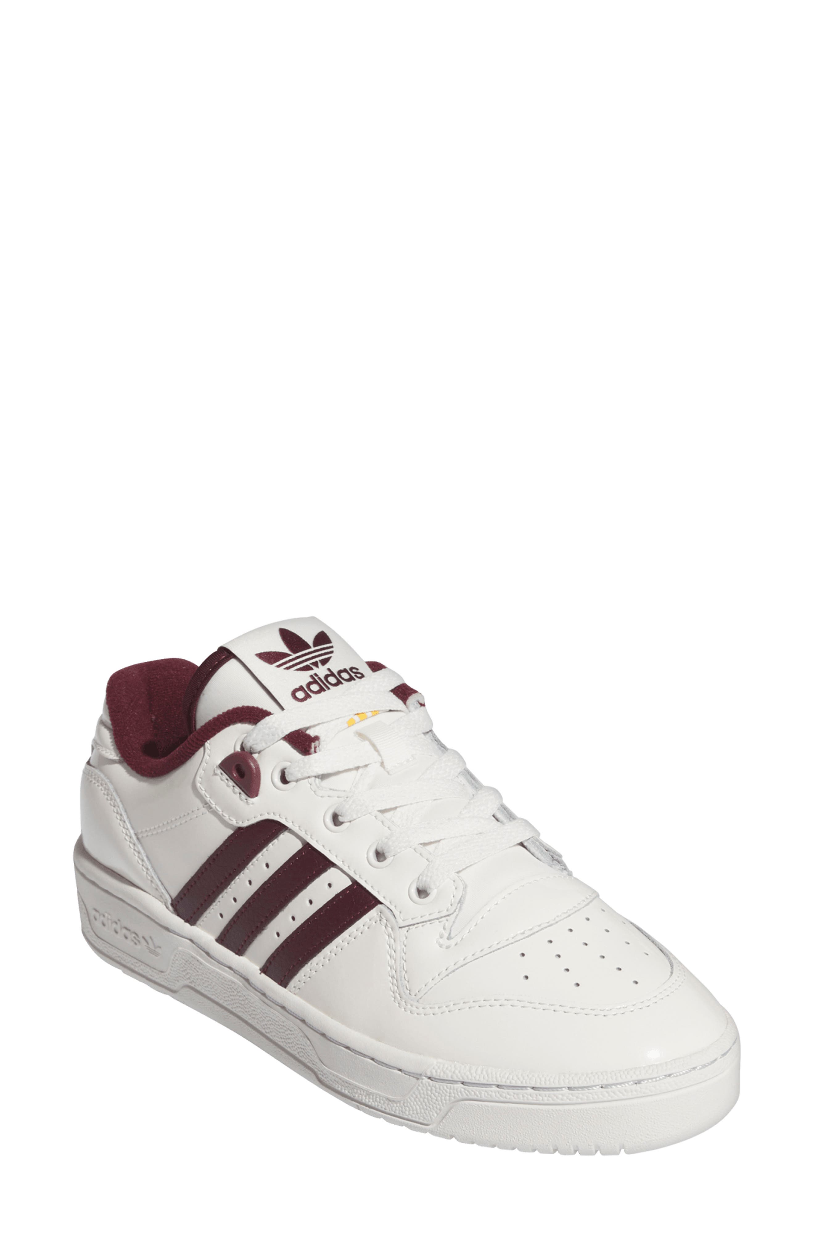 Rivalry Low Sneaker, Main, color, CLOUD WHITE/ MAROON/ CRYSTAL