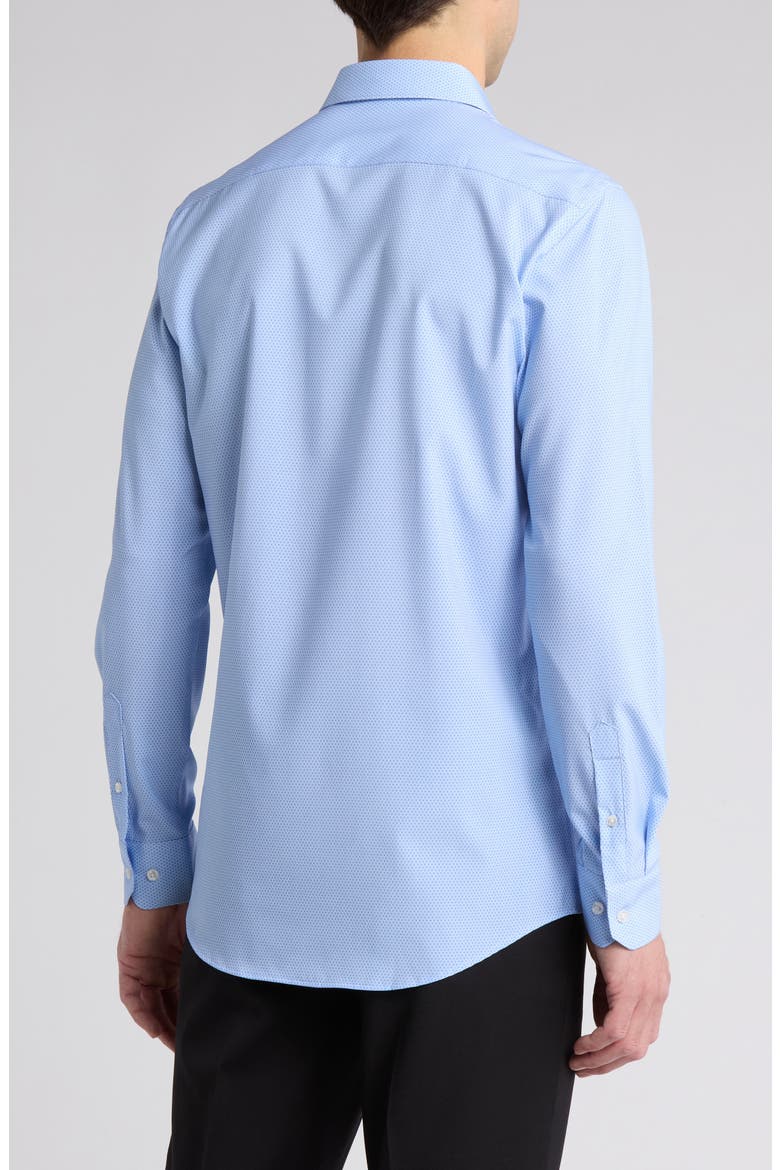 Performance Tech Slim Fit Dress Shirt, Alternate, color, BLUE
