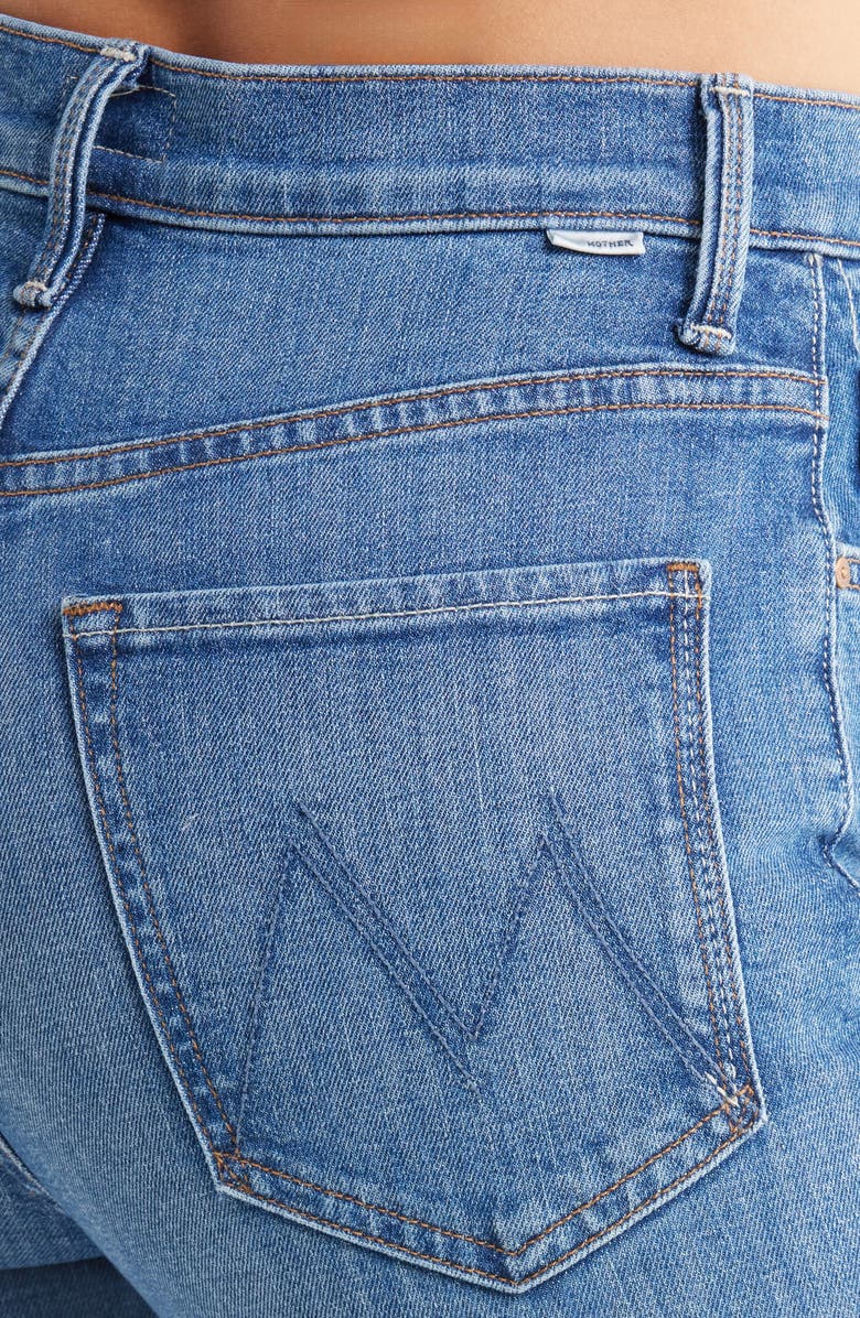 MOTHER Rider Step Fray Hem Ankle Jeans, Alternate, color,