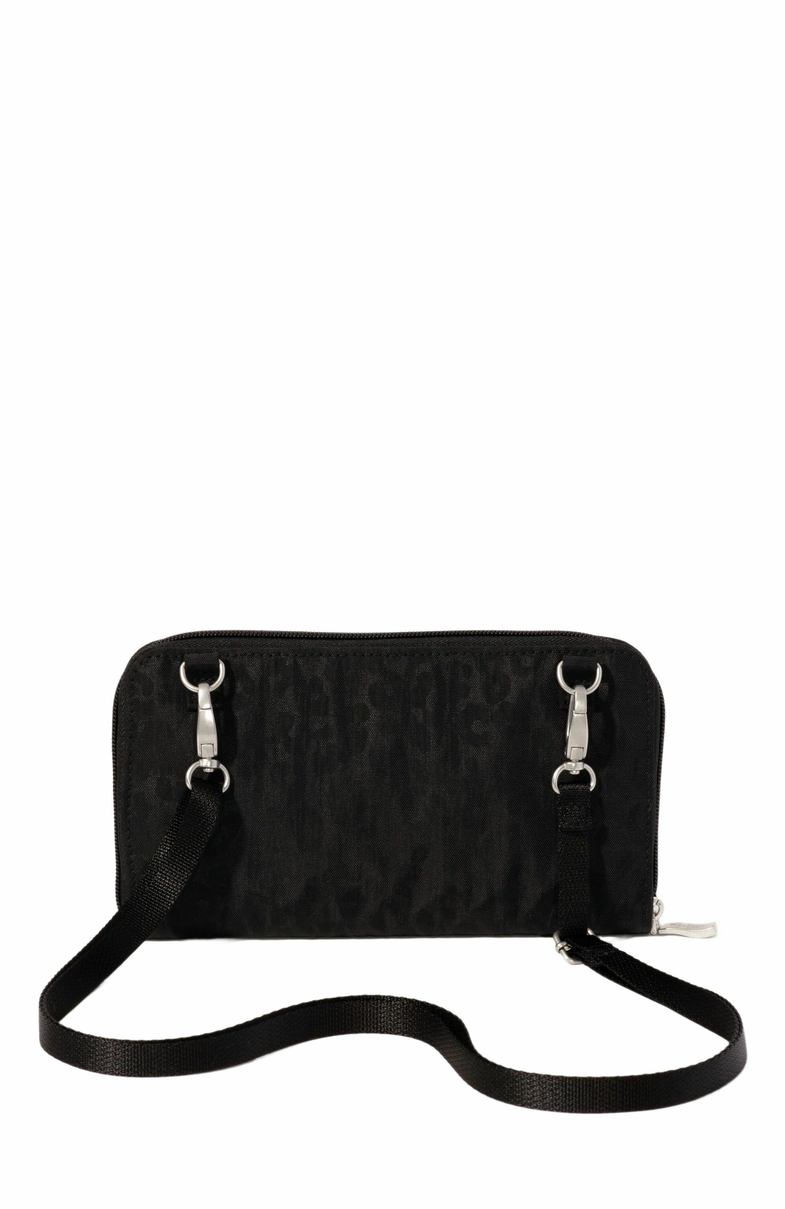 BAGGALLINI RFID Phone Wallet Crossbody Bag, Alternate, color, Black Cheetah Emboss