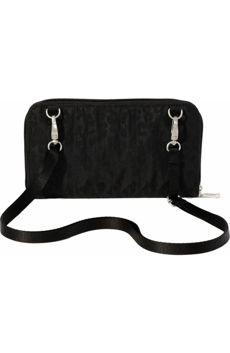 BAGGALLINI RFID Phone Wallet Crossbody Bag, Alternate, color, Black Cheetah Emboss