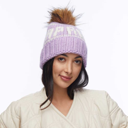 Lele Sadoughi Apres Beanie In Purple