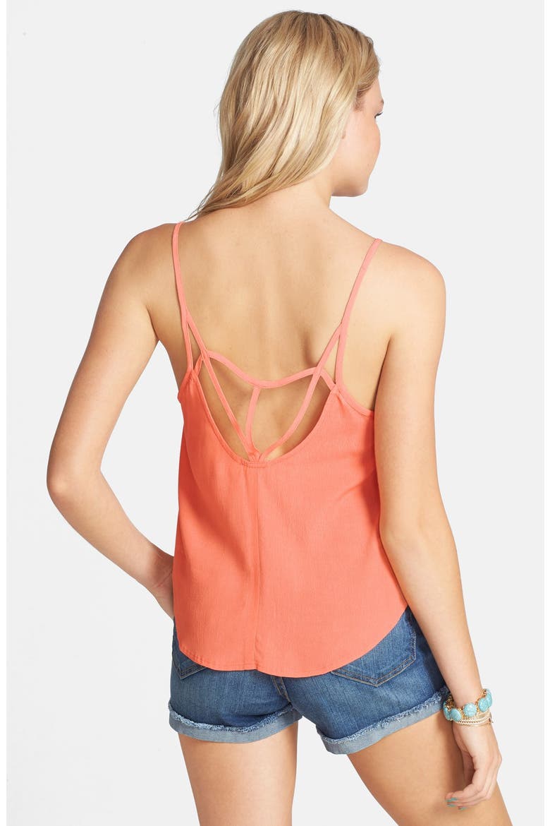 Ladder Strap Tank, Alternate, color, CORAL