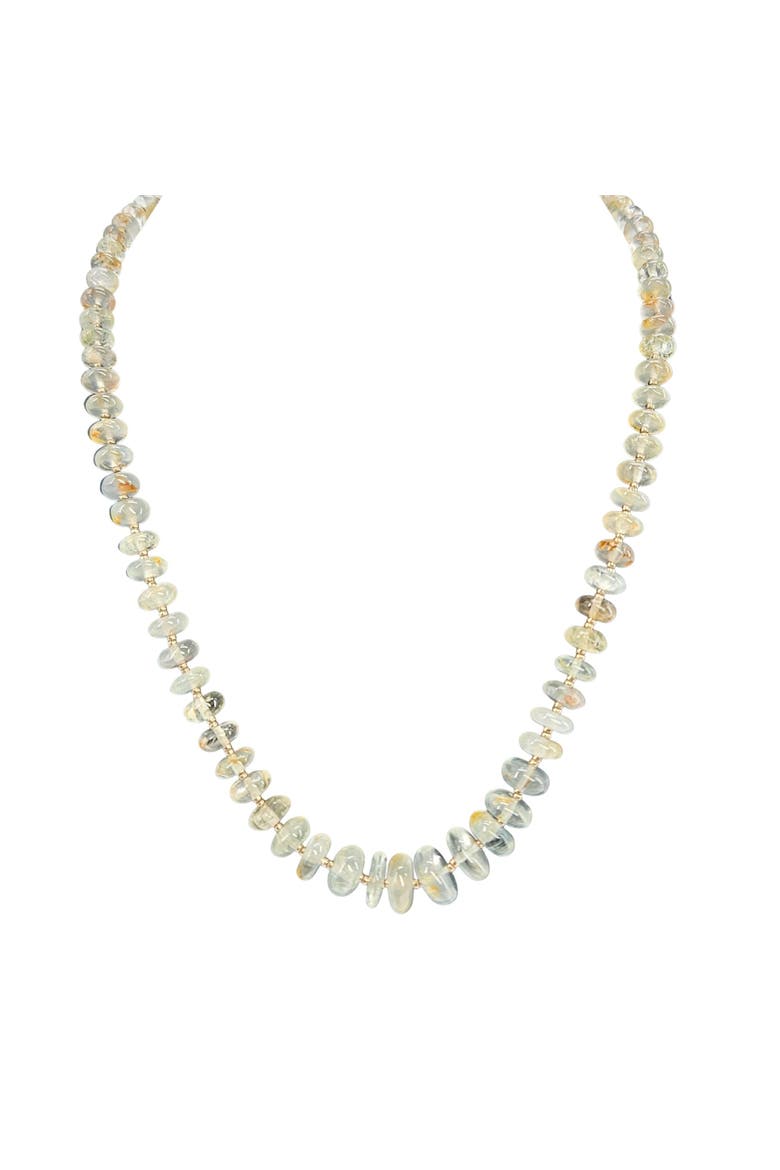 Aquamarine Necklace, Main, color, Blue