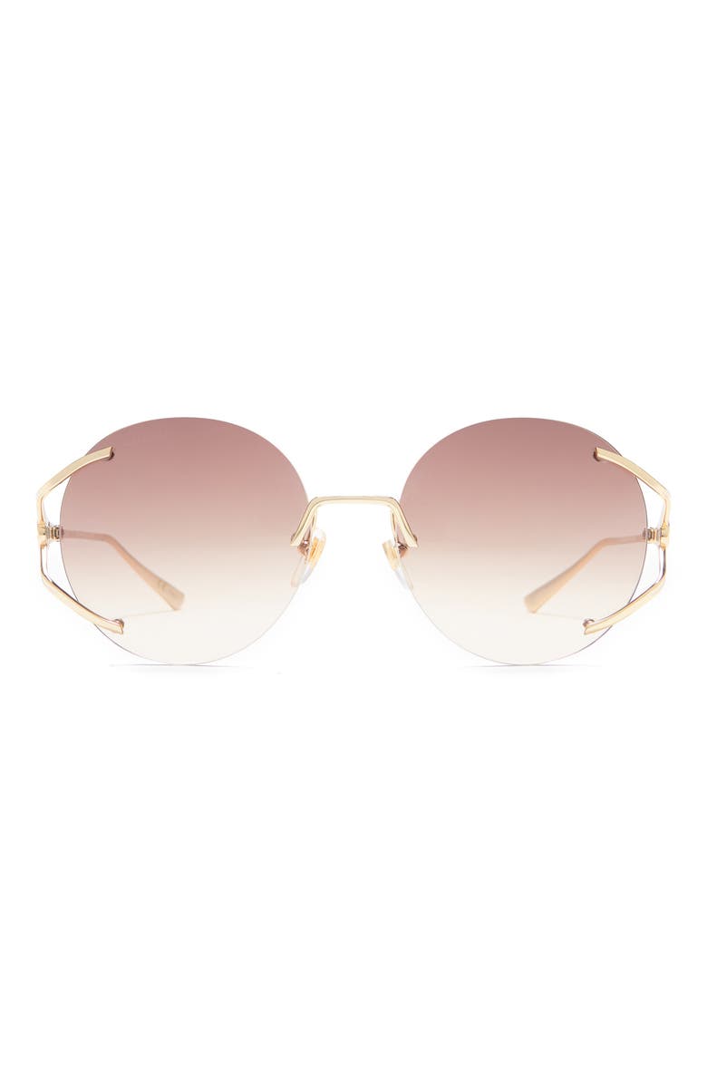 Gucci 57mm Round Sunglasses, Main, color,
