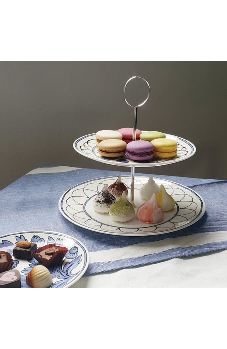 Twig New York Heritage Blue Bird 2 Tiered Cake Stand, Alternate, color, 
