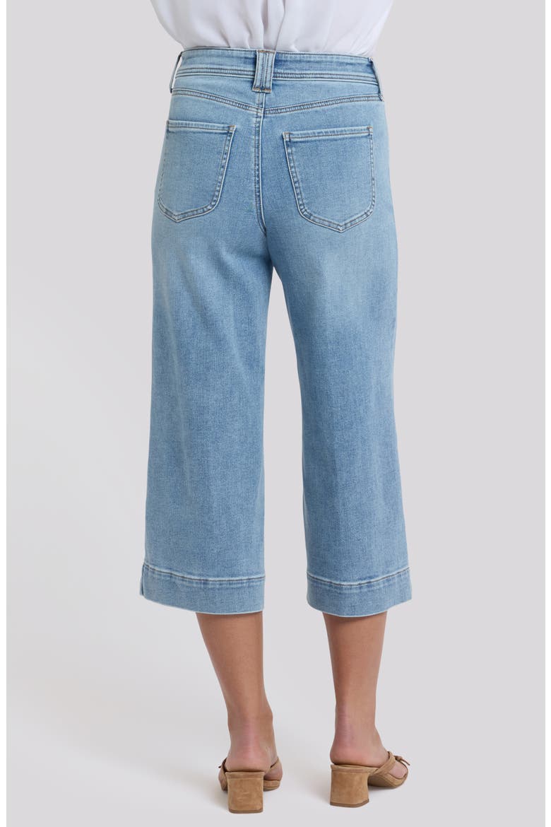 Brigitte High Waist Wide Leg Capri Jeans, Alternate, color, MIST SPRINGS