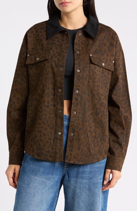 Leopard Print Cotton Jacket
