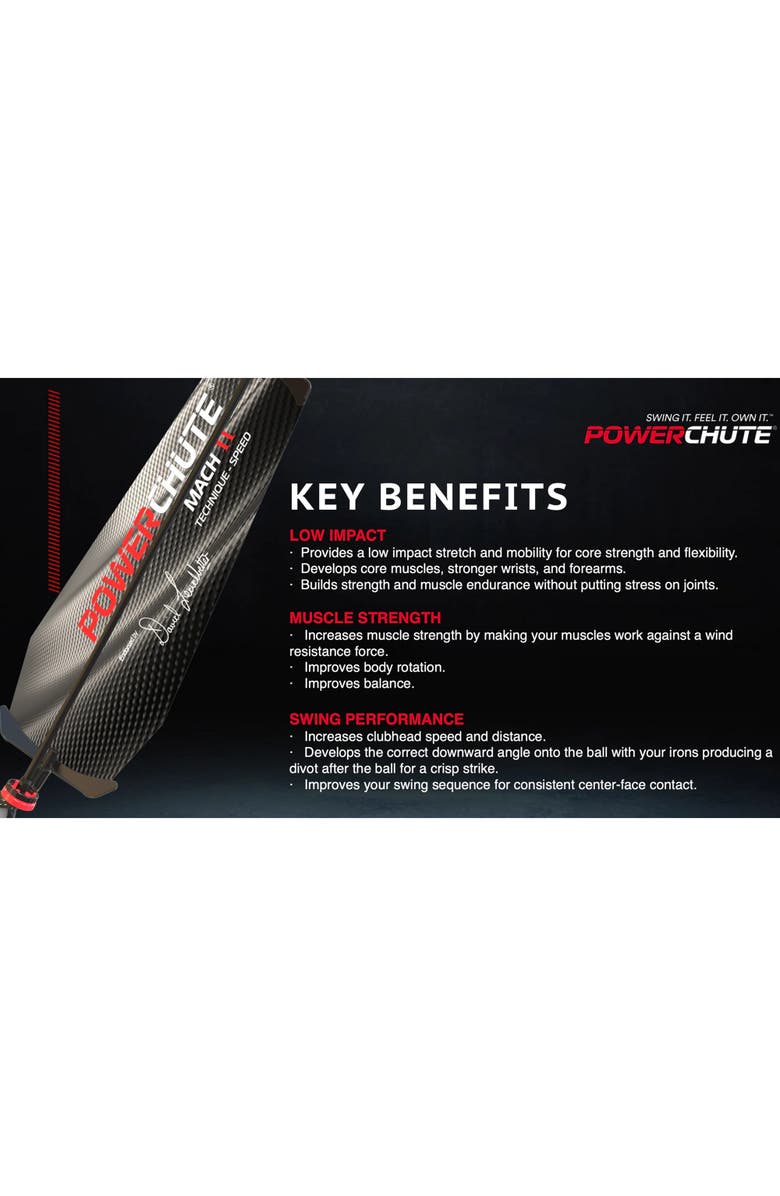 Powerchute Mach II Golf Swing Training Aid, Alternate, color, 