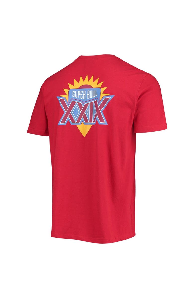 New Era Men's New Era Scarlet San Francisco 49ers Patch Up Collection Super Bowl XXIX T-Shirt, Alternate, color, Scarlet