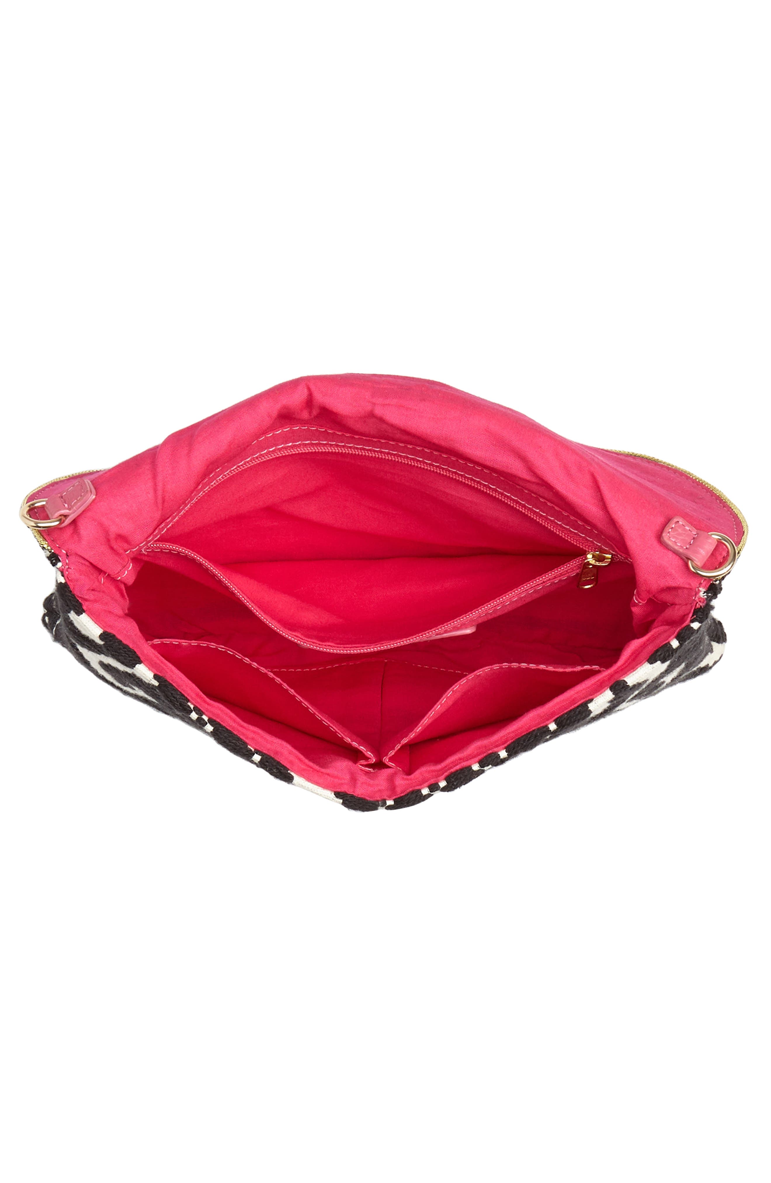 Steve Madden Steven by Steve Madden Beaded & Embroidered Clutch, Alternate, color, 