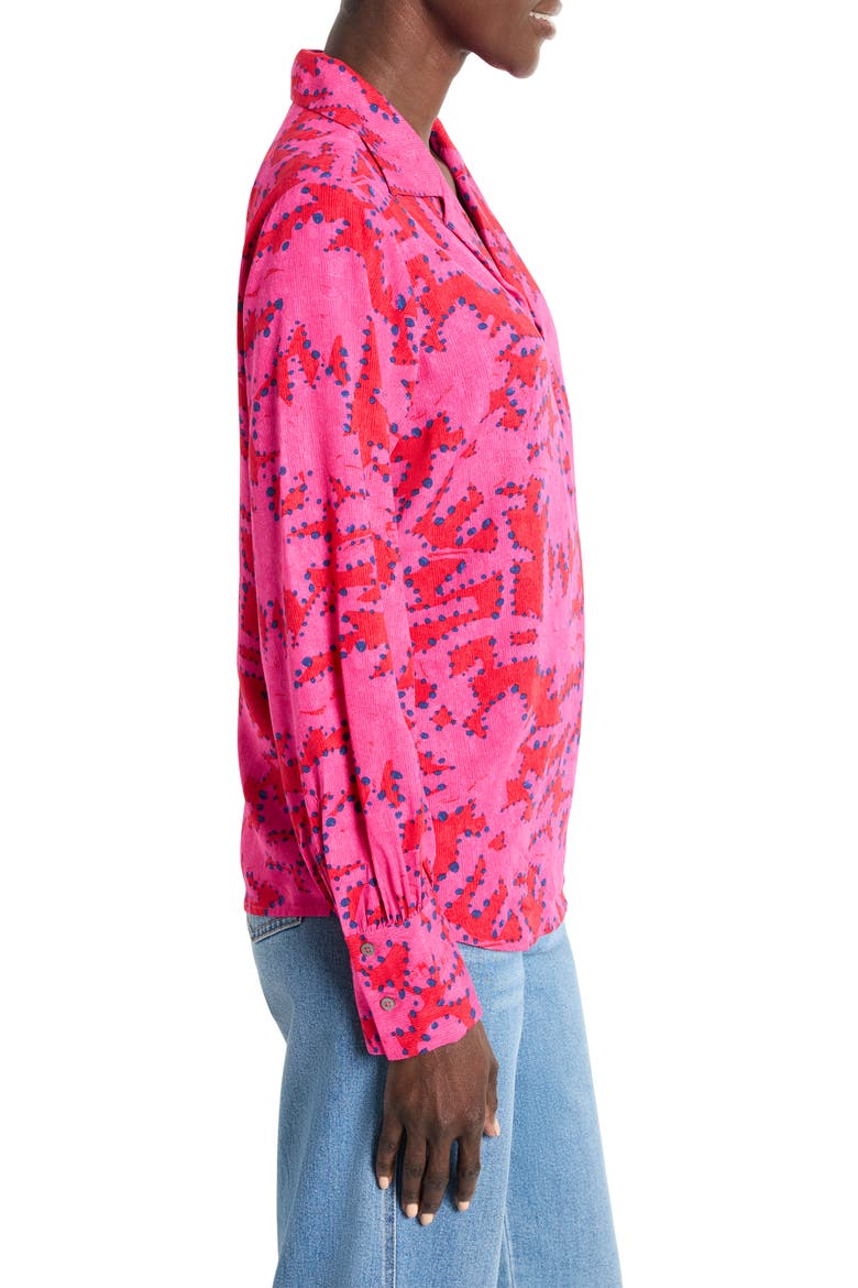Clashy Petals Shirt, Alternate, color, PINK MULTI