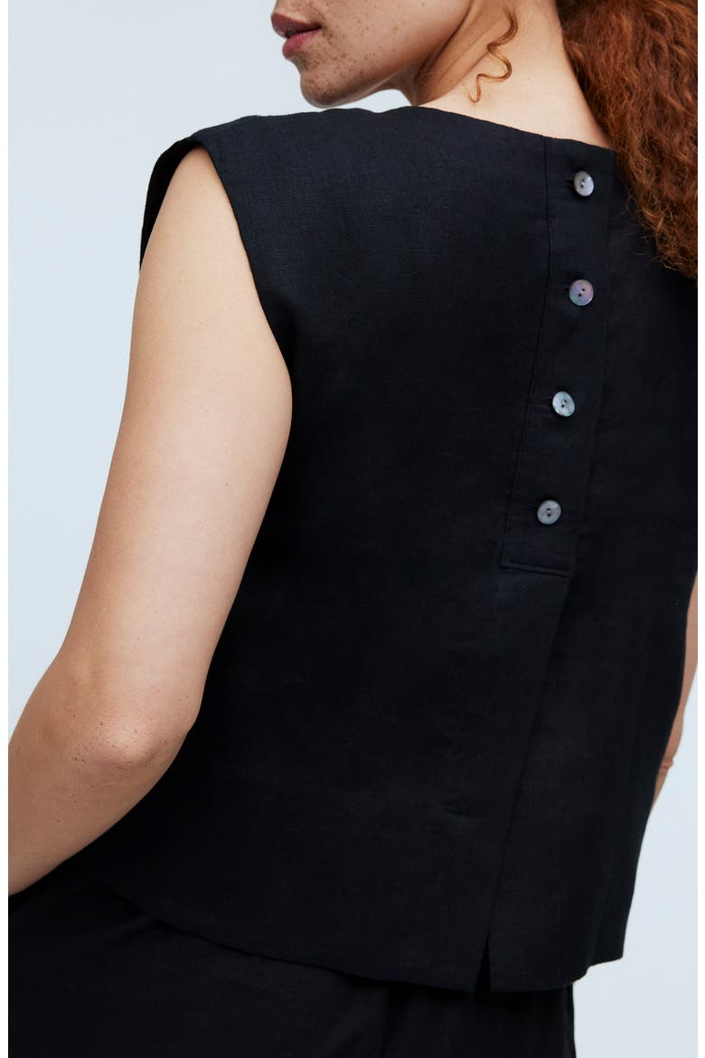 Bateau Neck Tank, Alternate, color, TRUE BLACK
