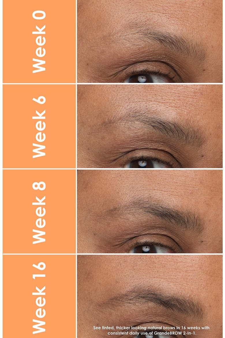 GrandeBROW 2-in-1 Tinted Brow Gel + Brow Enhancing Serum, Alternate, color, AUBURN