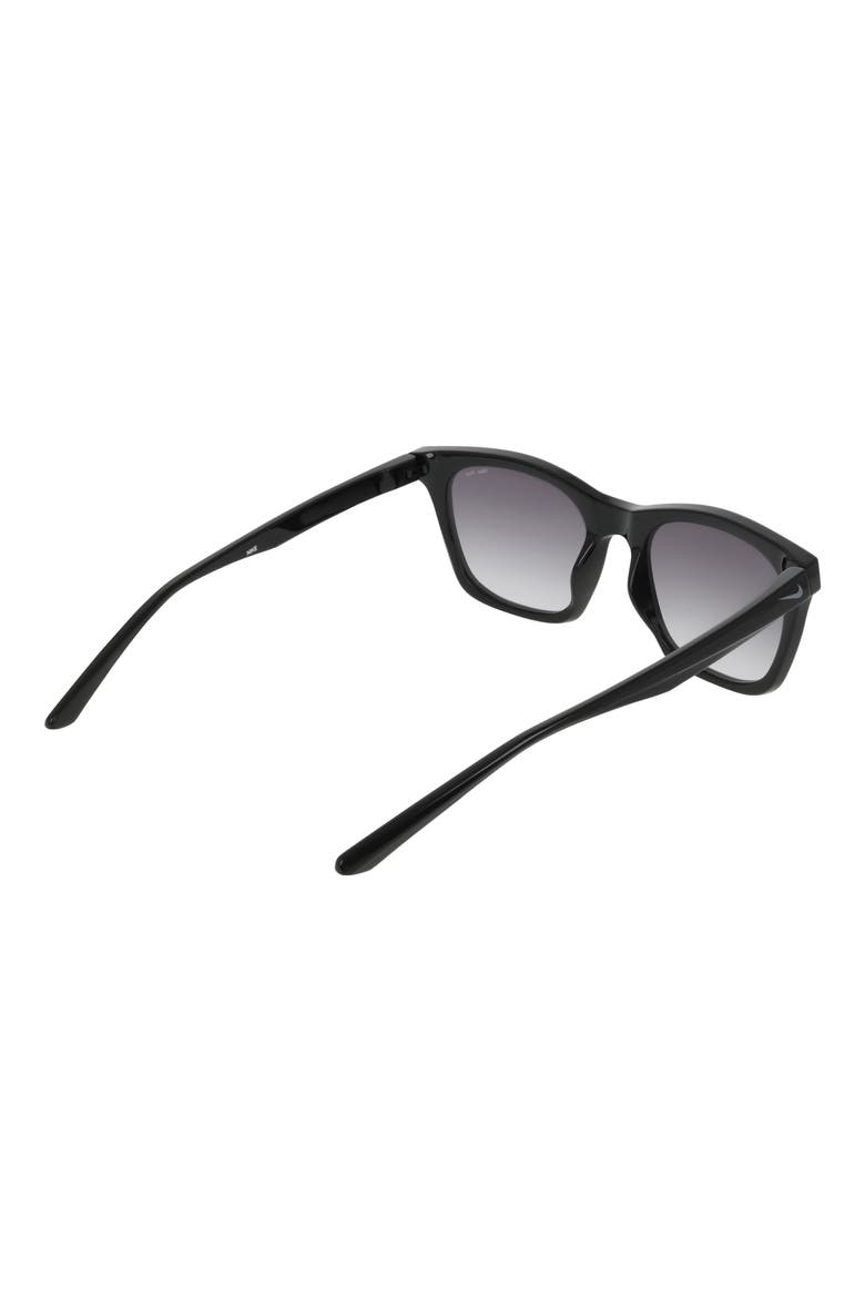Vital Flow 53mm Gradient Tea Cup Sunglasses, Alternate, color, BLACK / SMOKE GRADIENT