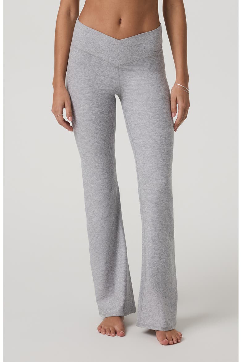 Elevation Rhythm Flare Pants, Main, color, LIGHT HEATHER GREY