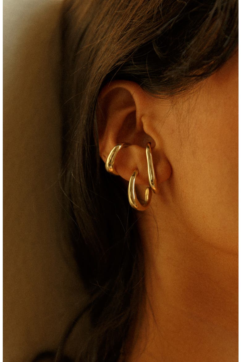 Vero Stud Earrings, Alternate, color, BRONZE