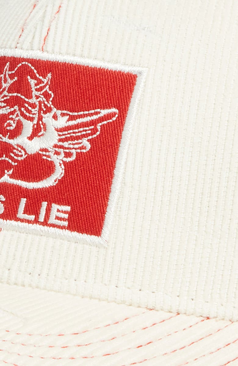 BOYS LIE Scarlet Thread Trucker Hat, Alternate, color, Off White