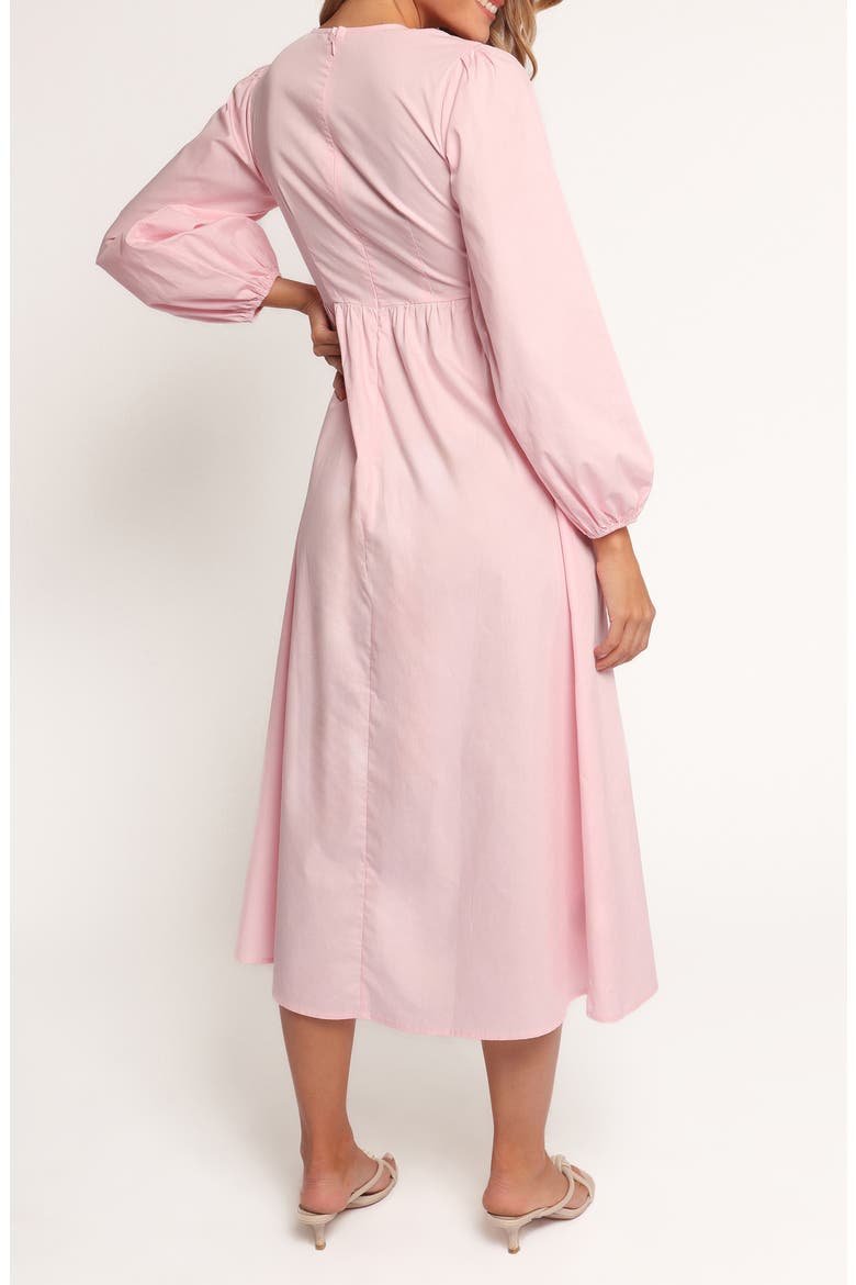Ilyana Long Sleeve Midi Dress, Alternate, color, PINK